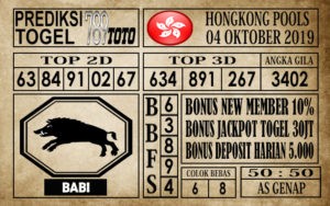 hk04 Prediksi Hongkong Pools 04 Oktober 2019