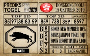 Prediksi Hongkong Pools 15 Oktober 2019