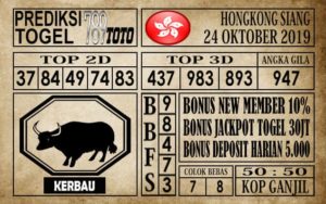 Prediksi Hongkong Siang 24 Oktober 2019