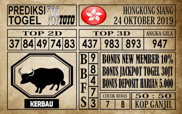 Prediksi Hongkong Siang 24 Oktober 2019
