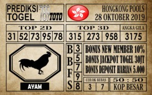 Prediksi Hongkong Pools 28 Oktober 2019