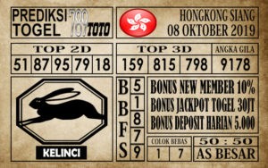 Prediksi Hongkong Siang 08 Oktober 2019