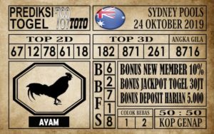 Prediksi Sydney Pools 24 Oktober 2019