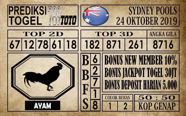 Prediksi Sydney Pools 24 Oktober 2019
