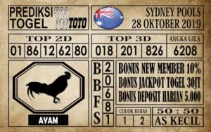 Prediksi Sydney Pools 28 Oktober 2019