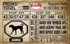 Prediksi Singapore Pools 05 Oktober 2019