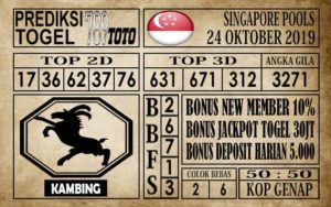 sgp-224 Prediksi Singapore Pools 24 Oktober 2019