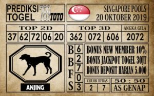 sgp20-10 Prediksi Singapore Pools 20 Oktober 2019