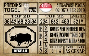 Prediksi Singapore Pools 02 Oktober 2019