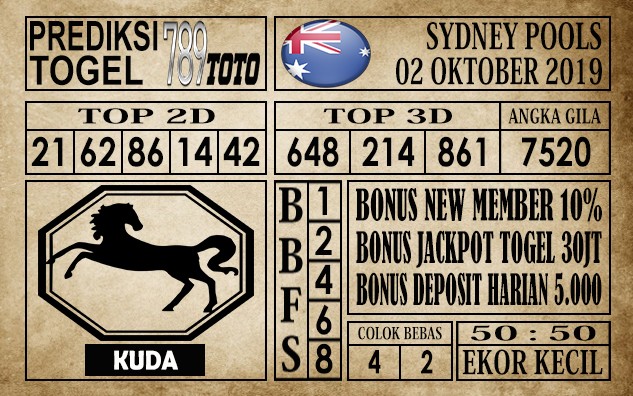 Prediksi Sydney Pools 02 Oktober 2019