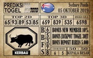 sydney-05 Prediksi Sydney Pools 05 Oktober 2019