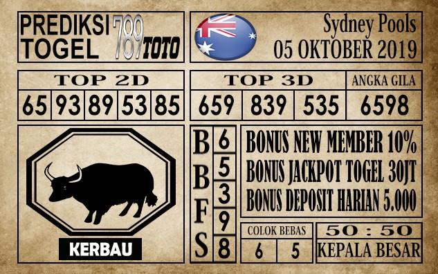 Prediksi Sydney Pools 05 Oktober 2019
