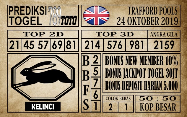 Prediksi Trafford Pools 24 Oktober 2019