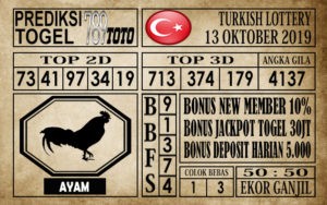Prediksi Turkish Lottery 13 Oktober 2019