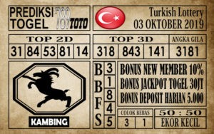 Prediksi Turkish Lottery 03 Oktober 2019