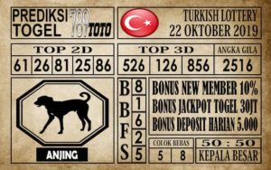 Prediksi Turkish Lottery 22 Oktober 2019
