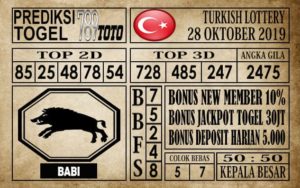 Prediksi Turkish Lottery 28 Oktober 2019