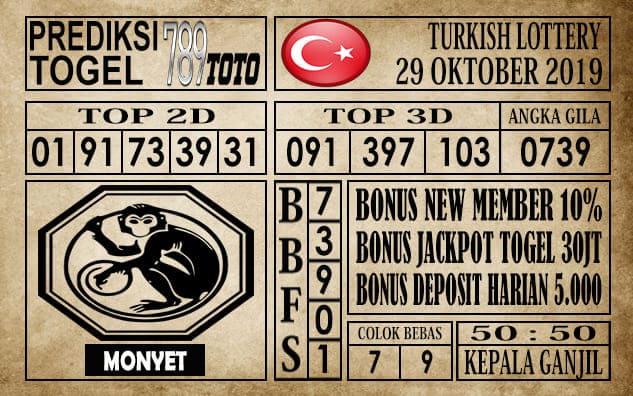 Prediksi Turkish Lottery 29 Oktober 2019