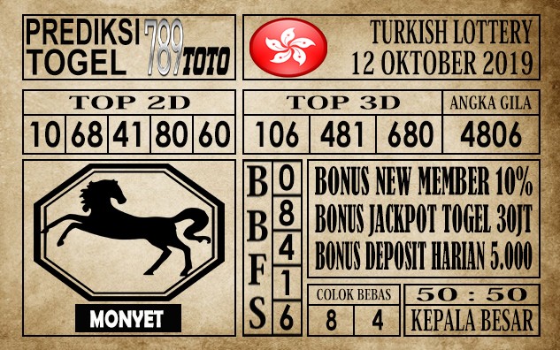 Prediksi Turkish Lottery 12 Oktober 2019