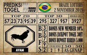 BRA-02 Prediksi Brazil Lottery 02 November 2019