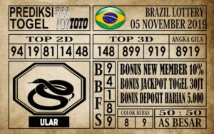 Brazil-05112019 Prediksi Brazil Lottery 05 November 2019
