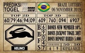 Brazil-06112019 Prediksi Brazil Lottery 06 November 2019