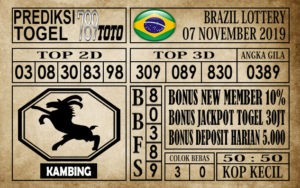 Brazil-07112019 Prediksi Brazil Lottery 07 November 2019