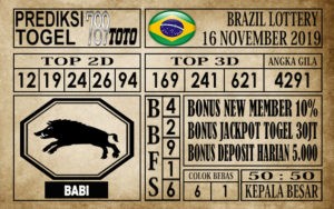Brazil-16112019 Prediksi Brazil Lottery 16 November 2019