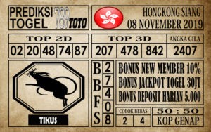 HK-Siang-08112019 Prediksi Hongkong Siang 08 November 2019