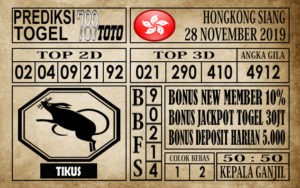 Prediksi Hongkong Siang Hari Ini