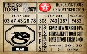 Prediksi Hongkong 03 November 2019