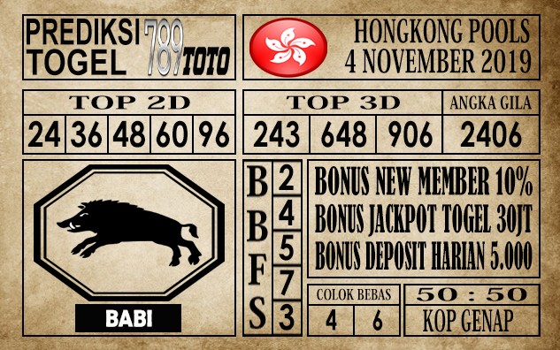 Prediksi Hongkong 4 November 2019
