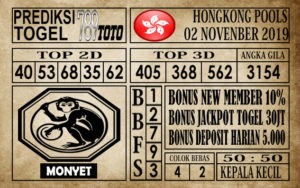 Prediksi Hongkong 02 November 2019