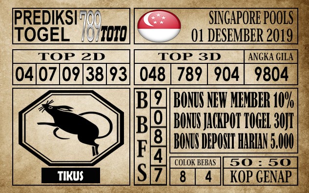 Prediksi Singapore Pools Hari Ini