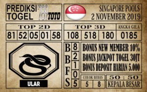 Prediksi Singapore Pools 02 November 2019