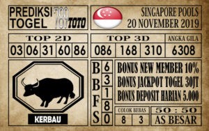 Prediksi Singapore Pools 20 November 2019