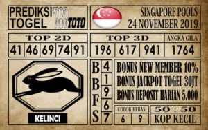 Prediksi Singapore Pools 24 November 2019