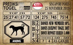Prediksi Singapore Pools 25 November 2019