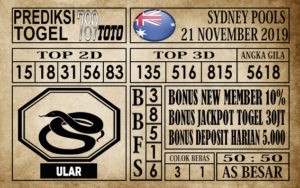Prediksi Sydney Pools 21 November 2019