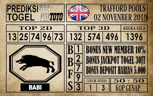 Prediksi Trafford Pools 02 November 2019