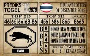 Thailand-01122019 Prediksi Thailand Lottery Hari Ini 01 Des 2019