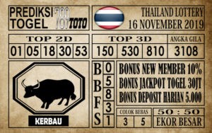 Thailand-16112019 Prediksi Thailand Lottery 16 November 2019