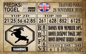 Prediksi Trafford Pools 26 November 2019