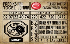 Prediksi Turkish Lottery 08 November 2019