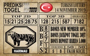 Prediksi Turkish Lottery 14 November 2019