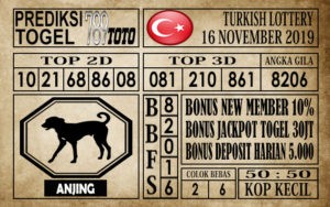 Prediksi Turkish Lottery 16 November 2019