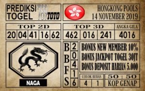 Prediksi Hongkong Pools 14 November 2019