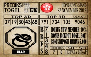 Prediksi Hongkong Siang 22 November 2019