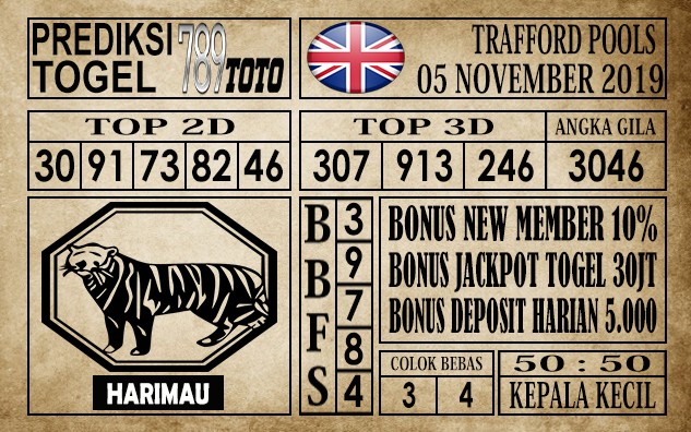 Prediksi Trafford Pools 5 November 2019