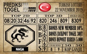 Prediksi Turkish Lottery 22 November 2019